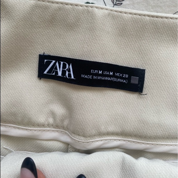 Zara Cream Trousers - Picture 2 of 2